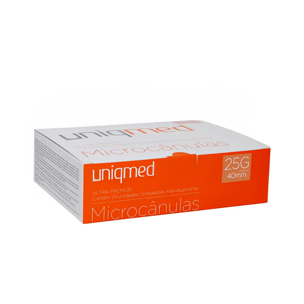 Microcânula Uniqmed 25G x 40MM c/ Agulha | (UNID)