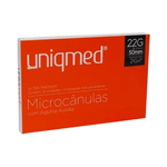 Microcânula Uniqmed 22G x 50MM c/ Agulha 21G | (UNID)