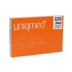 Microcânula Uniqmed 22G x 70MM c/ Agulha 21G | (UNID)