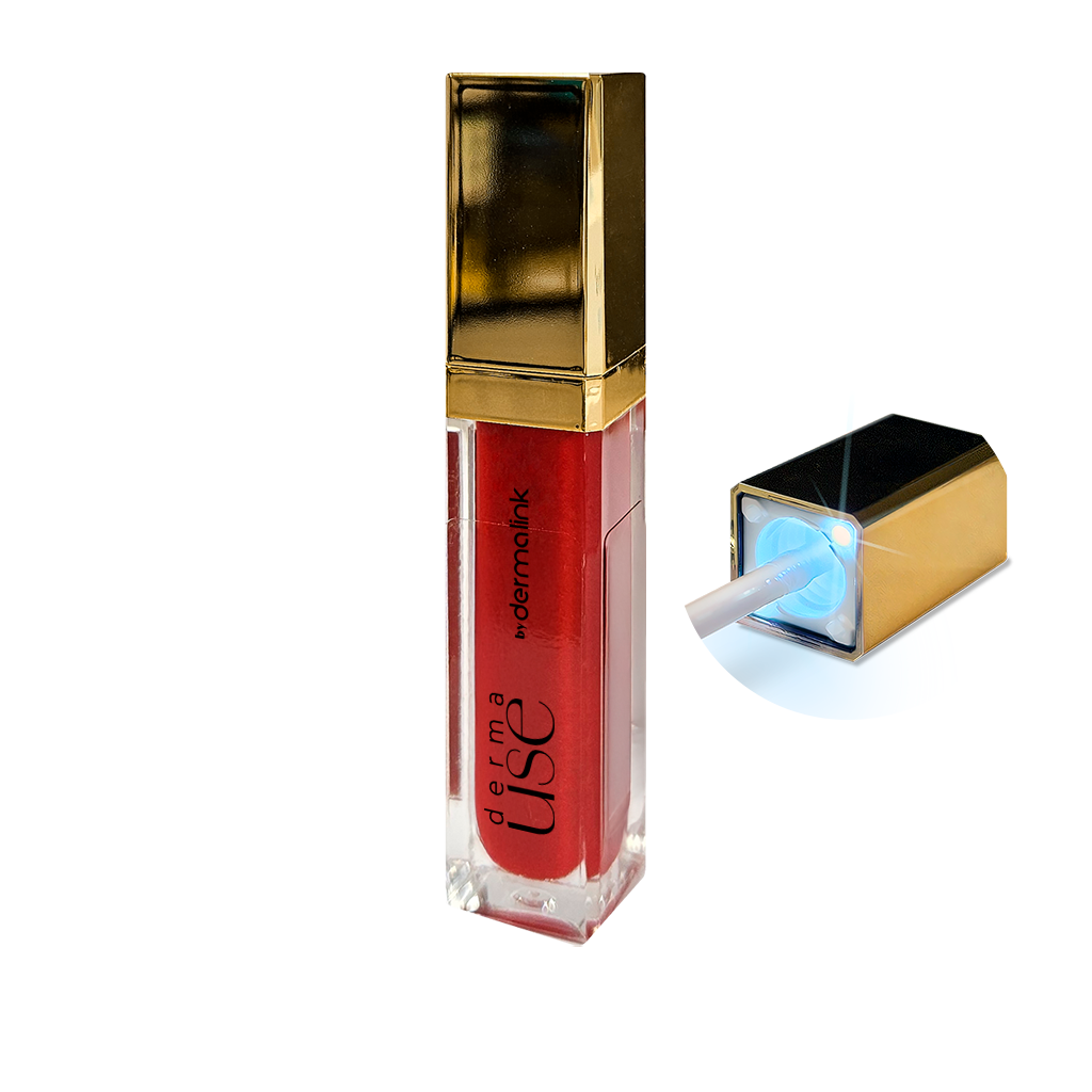 Gloss Lip Glow Derma Use by Dermalink | Rosa, Vermelho ou Gliter (UNID)