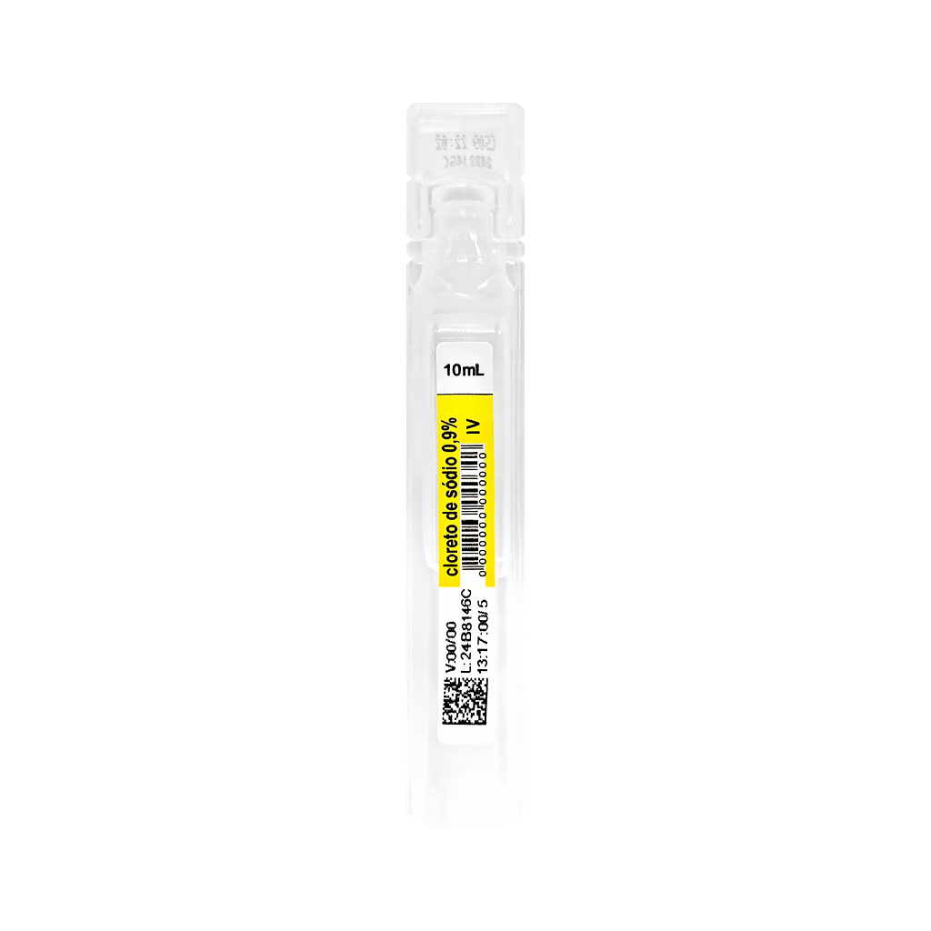 Solução Fisiológica 0,9% C/5 Flaconetes C/10ml cada | Soro (PACK)