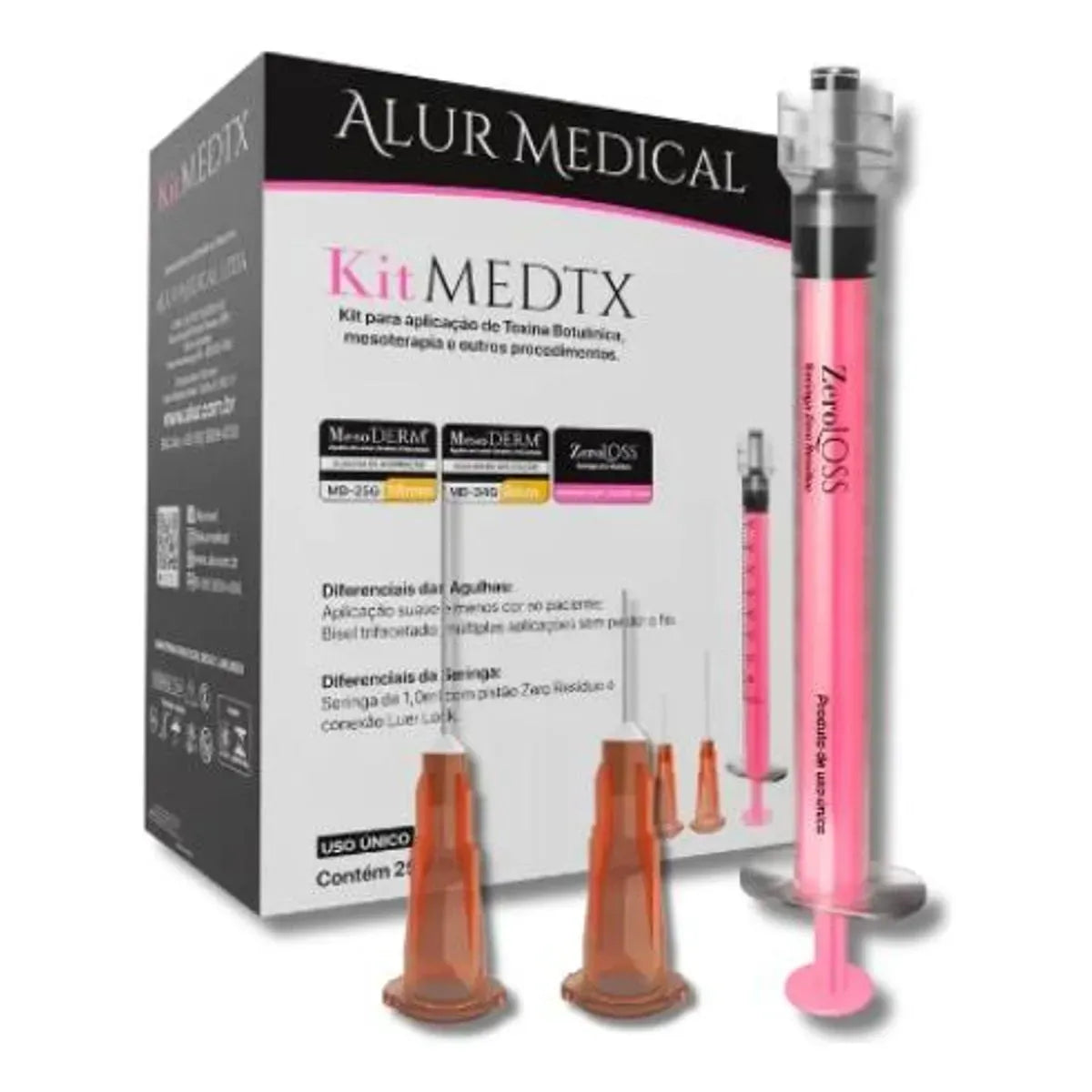 Seringa Kit Alur Com Agulha De Pertuito E Micro-Agulha (UNID)
