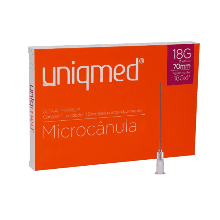 Micro-Cânula Uniqmed 18gx70mm C/ Agulha (18g) (UNID)