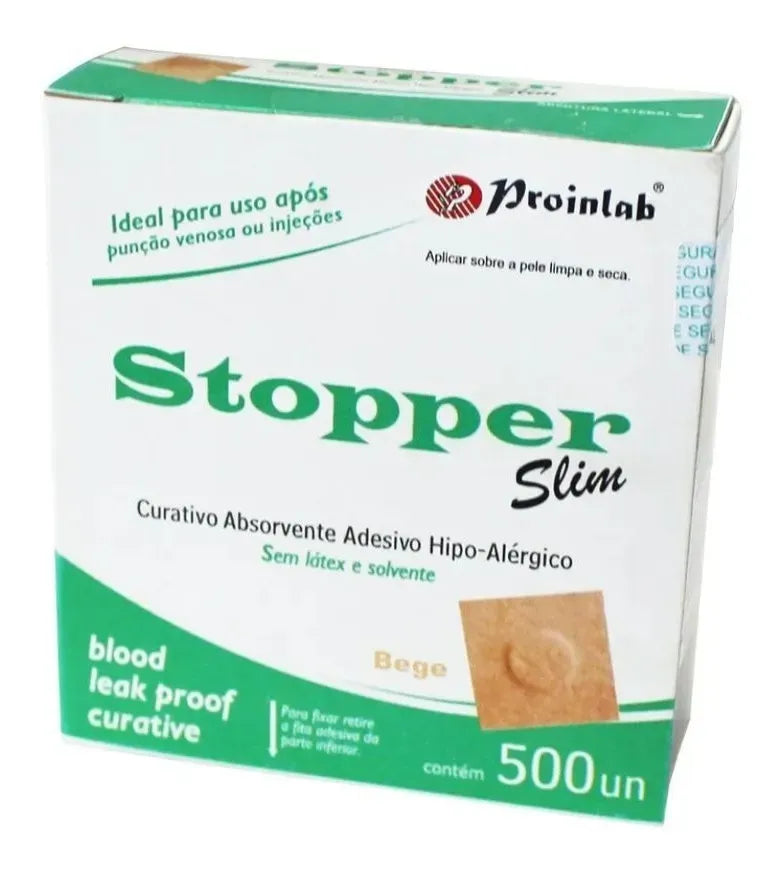 Stopper Slim Redondo Curativo Bege C/500 (CX)