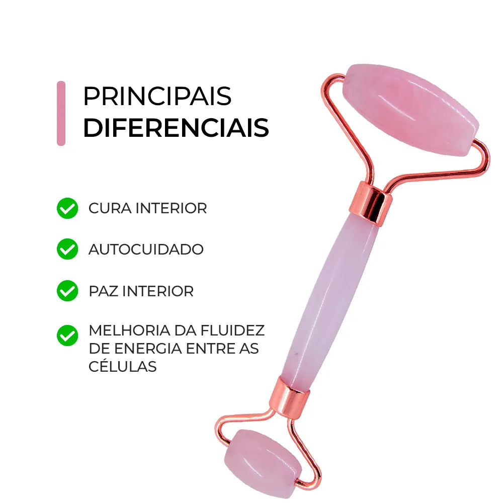 Smart Rolo Massageador De Quartzo Rosa (UNID)
