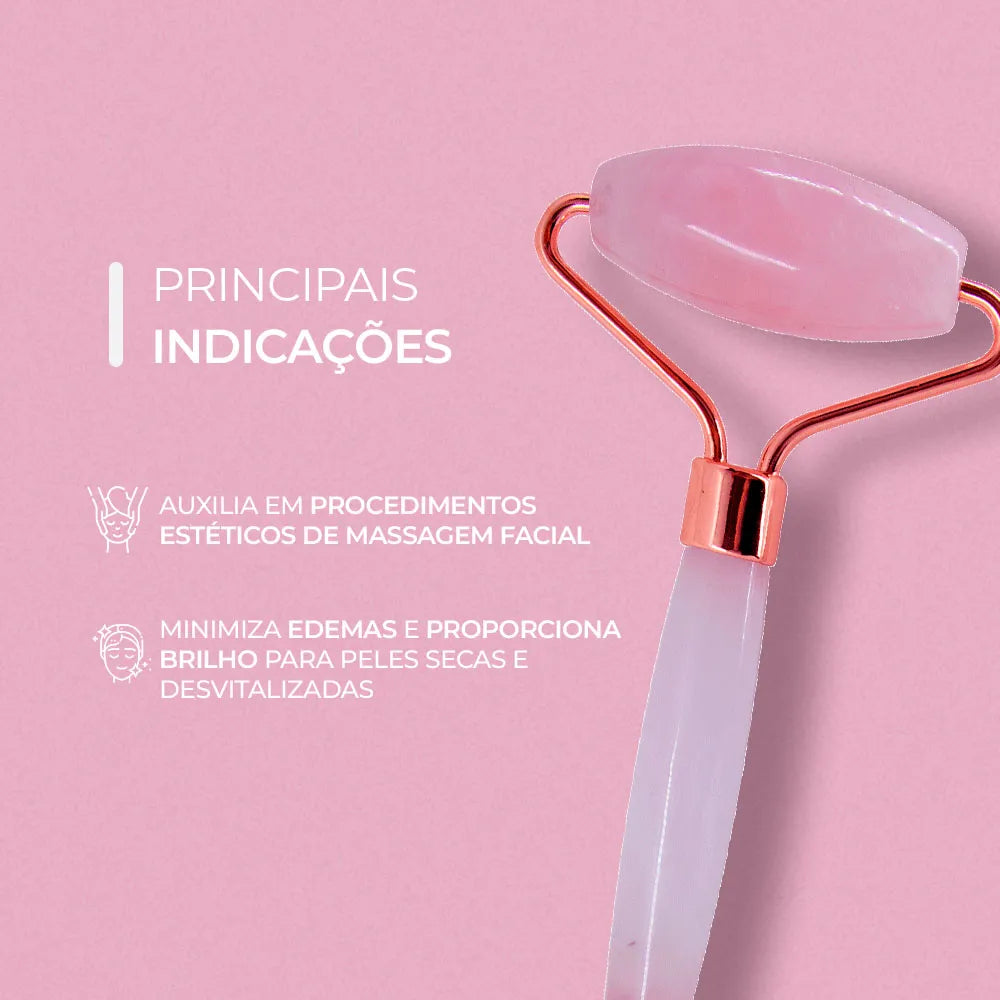 Smart Rolo Massageador De Quartzo Rosa (UNID)